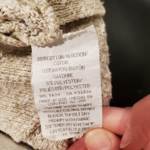 Winona Oatmeal Colored Cardigan XL - Picture 4 of 4